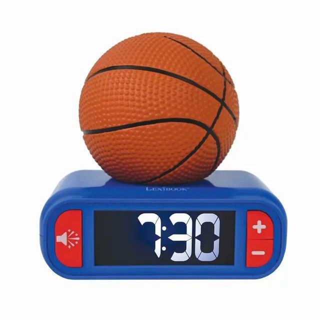 Παιδικό Ξυπνητήρι Basketball με 3D Νυχτερινό Φως & Ηχητικά Εφέ Lexibook RL800BA