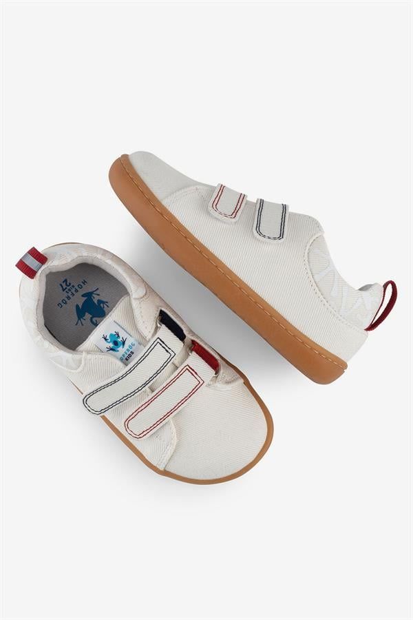 Παιδικά Παπούτσια Recycled Canvas με σκρατς - Εκρού (Μεγέθη 24-32)