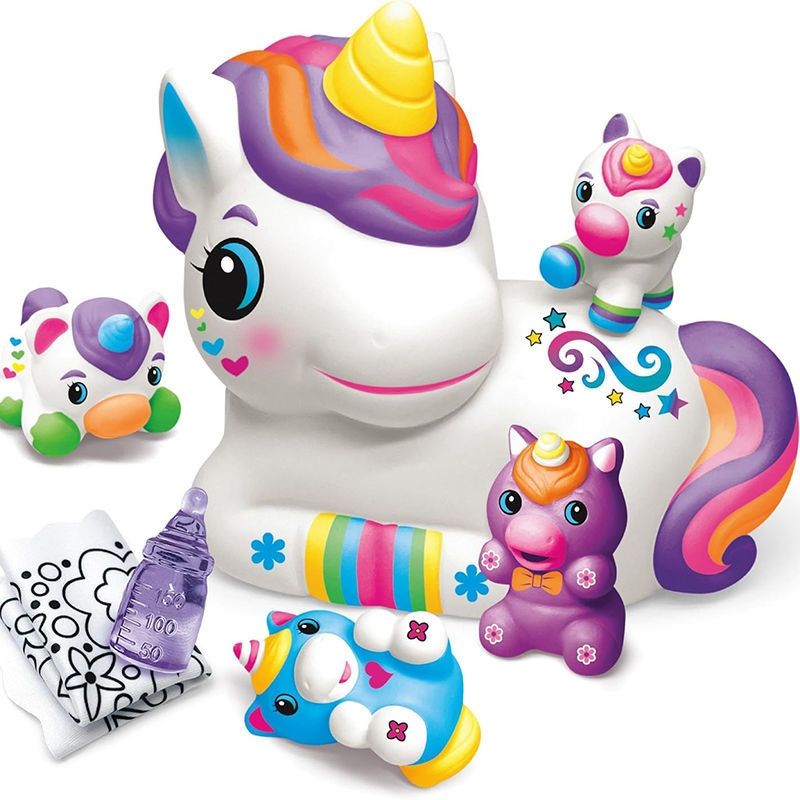 Cra-Z-Art Squeezie Surprise Mom and Baby Animals CRSS6 - Δημιουργικό Παιχνίδι με Μονόκερο & Μωρά - 6+ Ετών Lexibook CRSS6