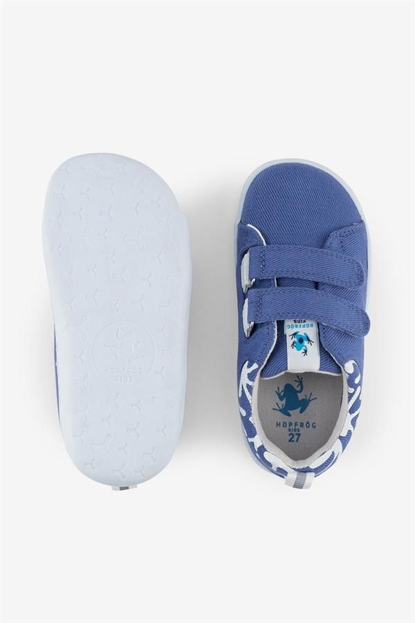 Παιδικά Παπούτσια Recycled Canvas με σκρατς - Μπλε ραφ (Μεγέθη 24-32)