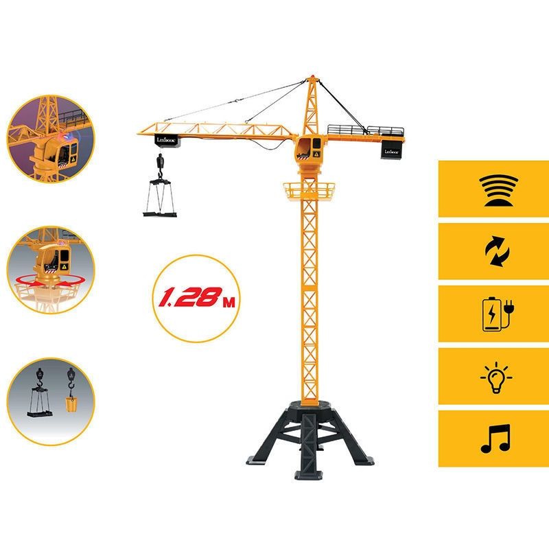 CROSSLANDER® PRO Τηλεχειριζόμενος Γερανός - Ύψος 1.28m με Ήχους & Φώτα Lexibook RCP35