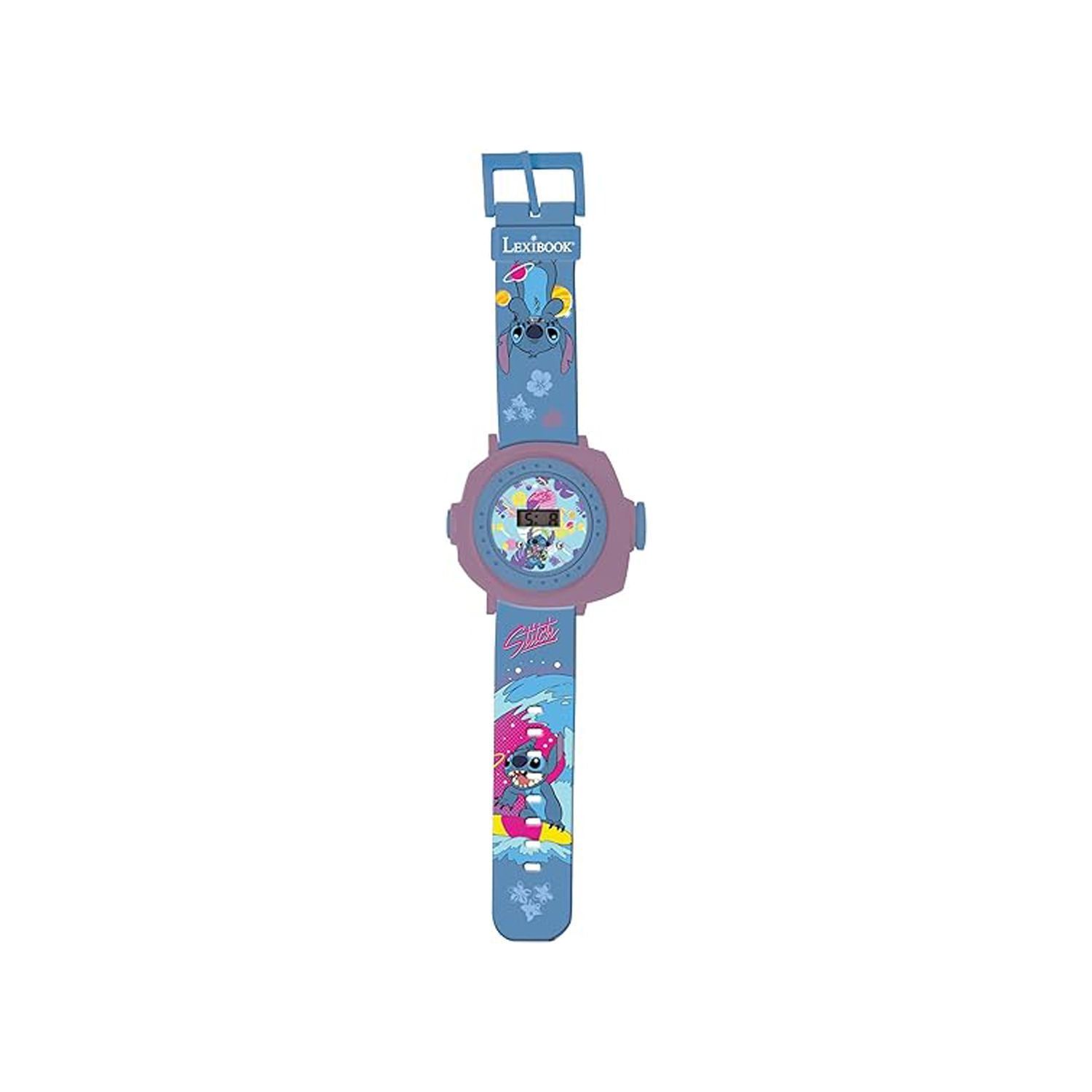 Ψηφιακό Ρολόϊ Προτζέκτορας Με 20 Εικόνες Disney Stitch Lexibook DMW050D