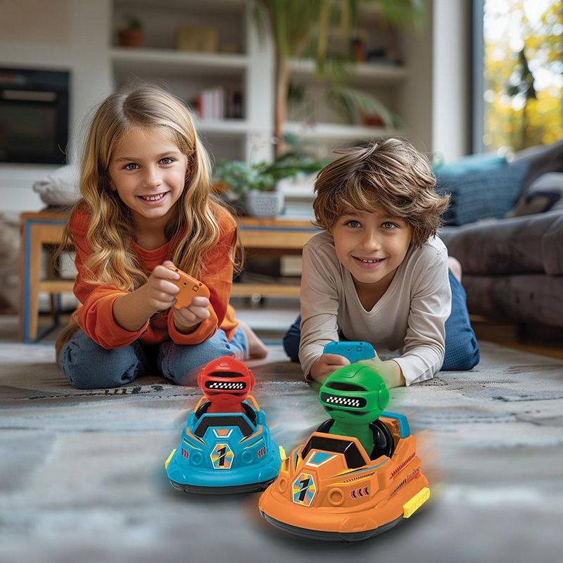 Crosslander® BUMPERS SET - Τηλεκατευθυνόμενα Συγκρουόμενα Αυτοκίνητα με Φως & Ήχο (Σετ 2 τμχ) - Lexibook RC2A