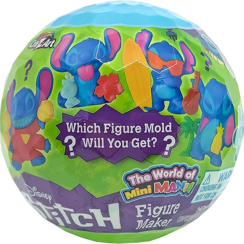 Cra-Z-Art Stitch World Mini Mania Ball - Φτιάξε τη Δική σου 3D Φιγούρα Stitch - Συλλεκτικό Παιχνίδι Disney - 3+ Ετών Lexibook CRDOUGH54D