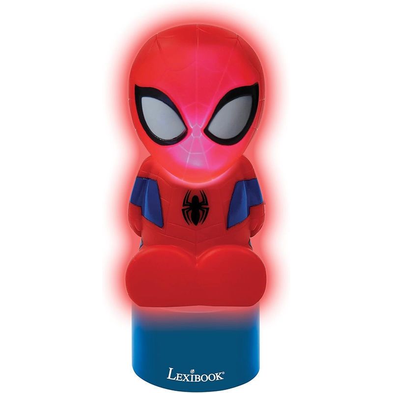 Παιδικό Φωτάκι Νυκτός Spiderman με Ηχείο & Αλλαγή Χρωμάτων - Lexibook NS01SP