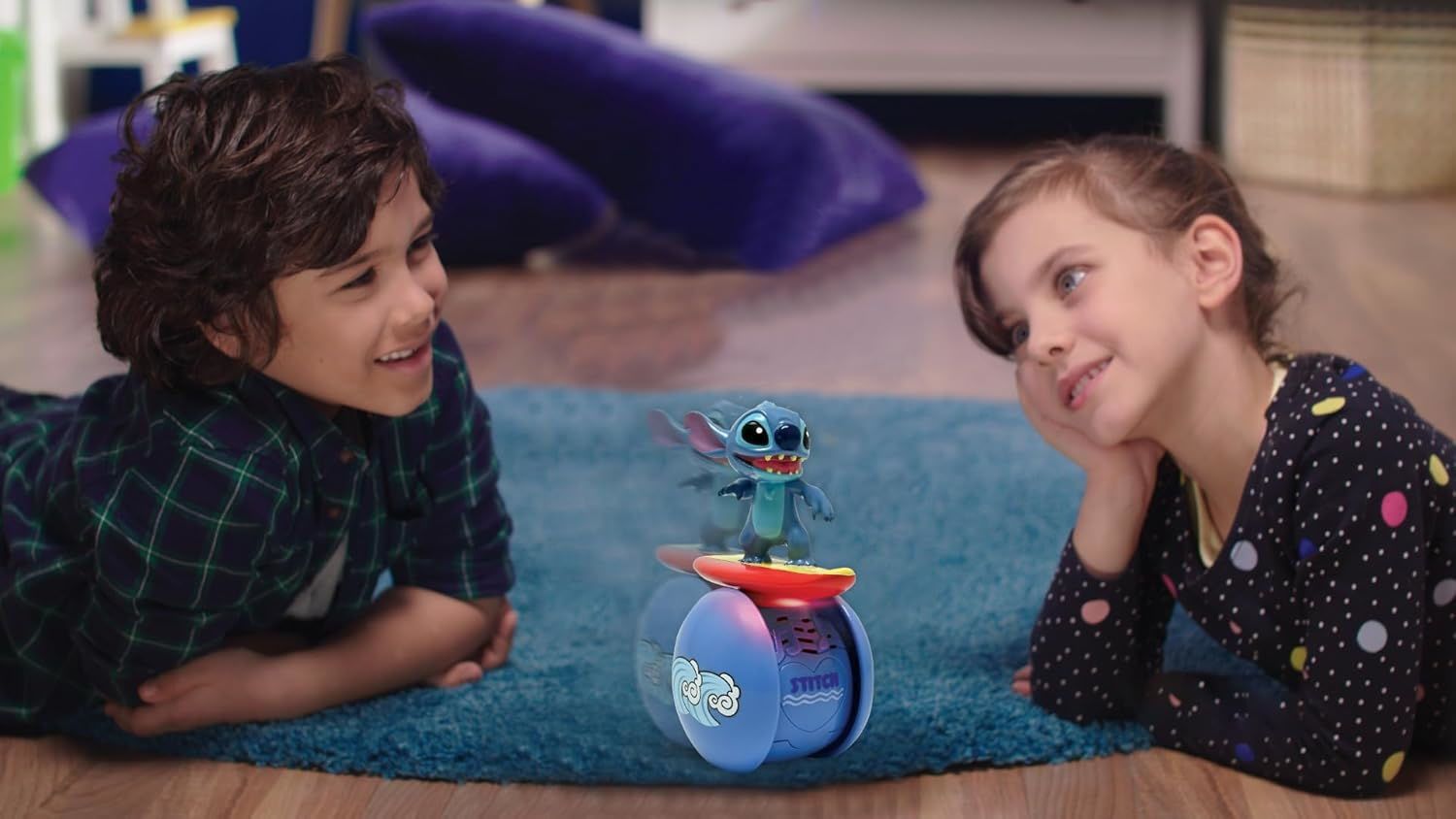 LEXIBOOK Disney Stitch Surfer Robot ROB01D - Διαδραστικό Αυτοισορροπούμενο Ρομπότ με Φώτα & Ήχους