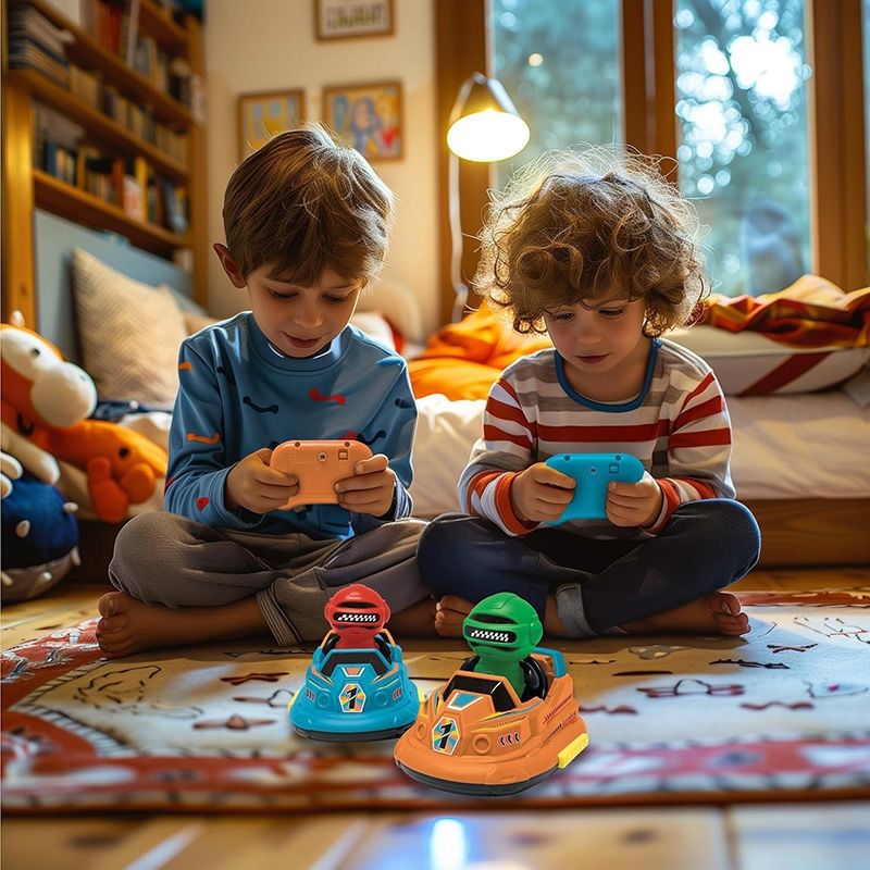 Crosslander® BUMPERS SET - Τηλεκατευθυνόμενα Συγκρουόμενα Αυτοκίνητα με Φως & Ήχο (Σετ 2 τμχ) - Lexibook RC2A