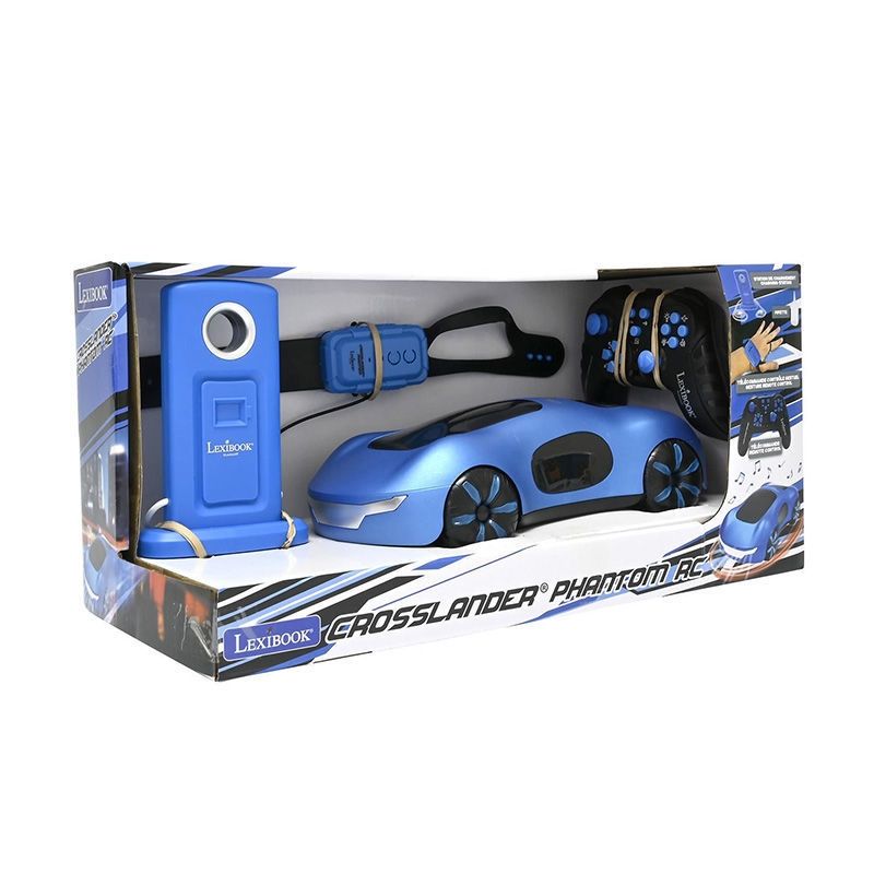 Crosslander® Phantom - Επαναφορτιζόμενο RC Αγωνιστικό Αυτοκίνητο με Καπνό, Φώτα & Gesture Control - Lexibook RC65