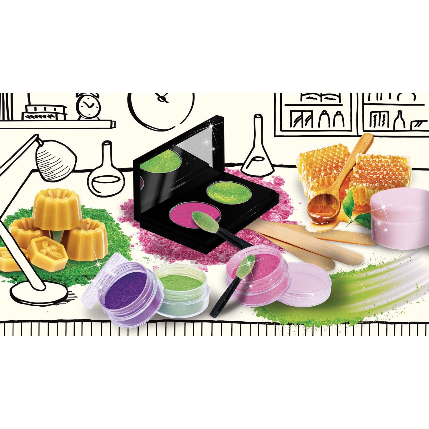 Εργαστήριο Σκιών I'm a Genius με Παλέτα, Πινέλα & Φυσικά Υλικά 8-12 Ετών Lisciani 107148