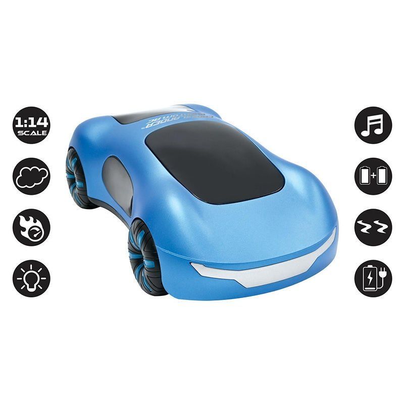 Crosslander® Phantom - Επαναφορτιζόμενο RC Αγωνιστικό Αυτοκίνητο με Καπνό, Φώτα & Gesture Control - Lexibook RC65