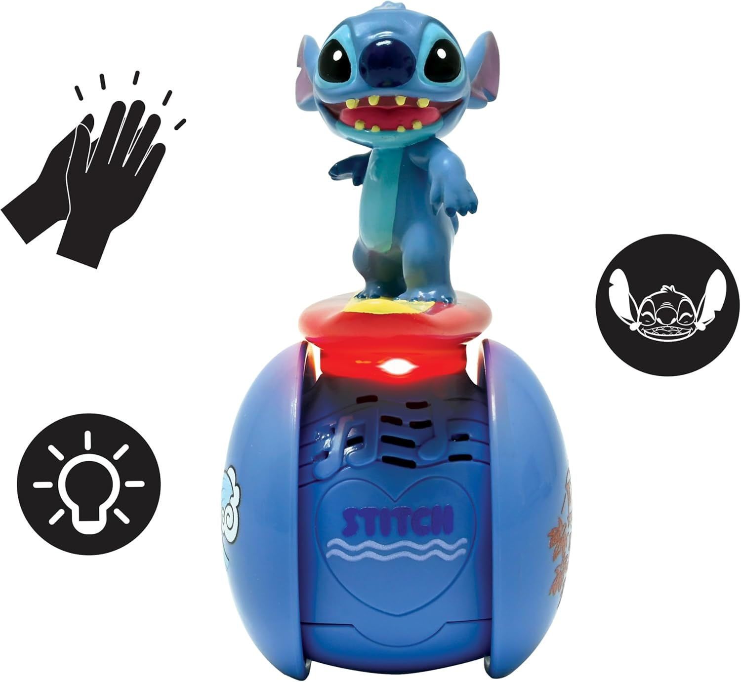 LEXIBOOK Disney Stitch Surfer Robot ROB01D - Διαδραστικό Αυτοισορροπούμενο Ρομπότ με Φώτα & Ήχους