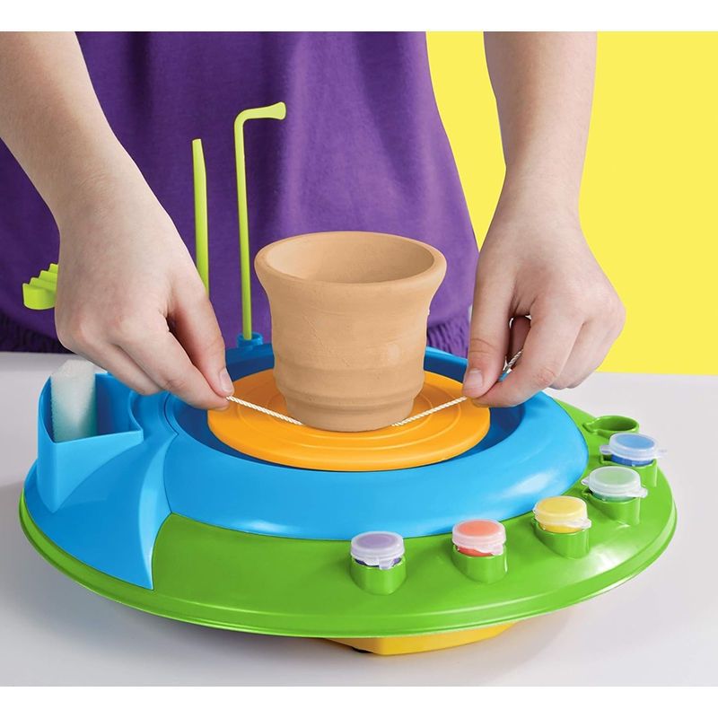 Cra-Z-Art Motorized Pottery Wheel - Ηλεκτρικός Τροχός Κεραμικής με Ποδοδιακόπτη & Αξεσουάρ - 5+ Ετών Lexibook CRPOT1