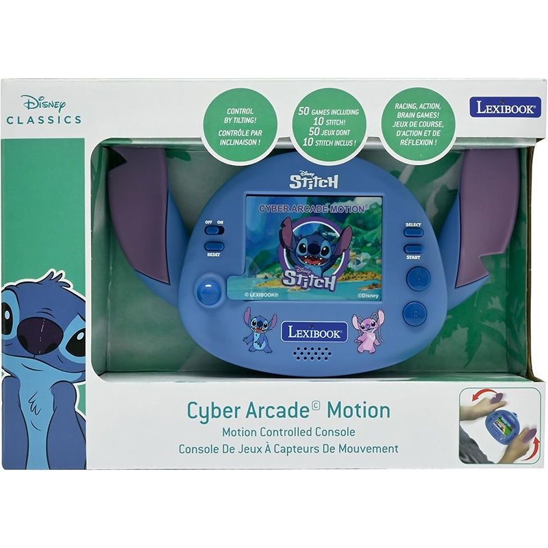Lexibook Disney Stitch Φορητή Κονσόλα Cyber Arcade - 50 Παιχνίδια με Έγχρωμη LCD Οθόνη 2.5" JL3180D
