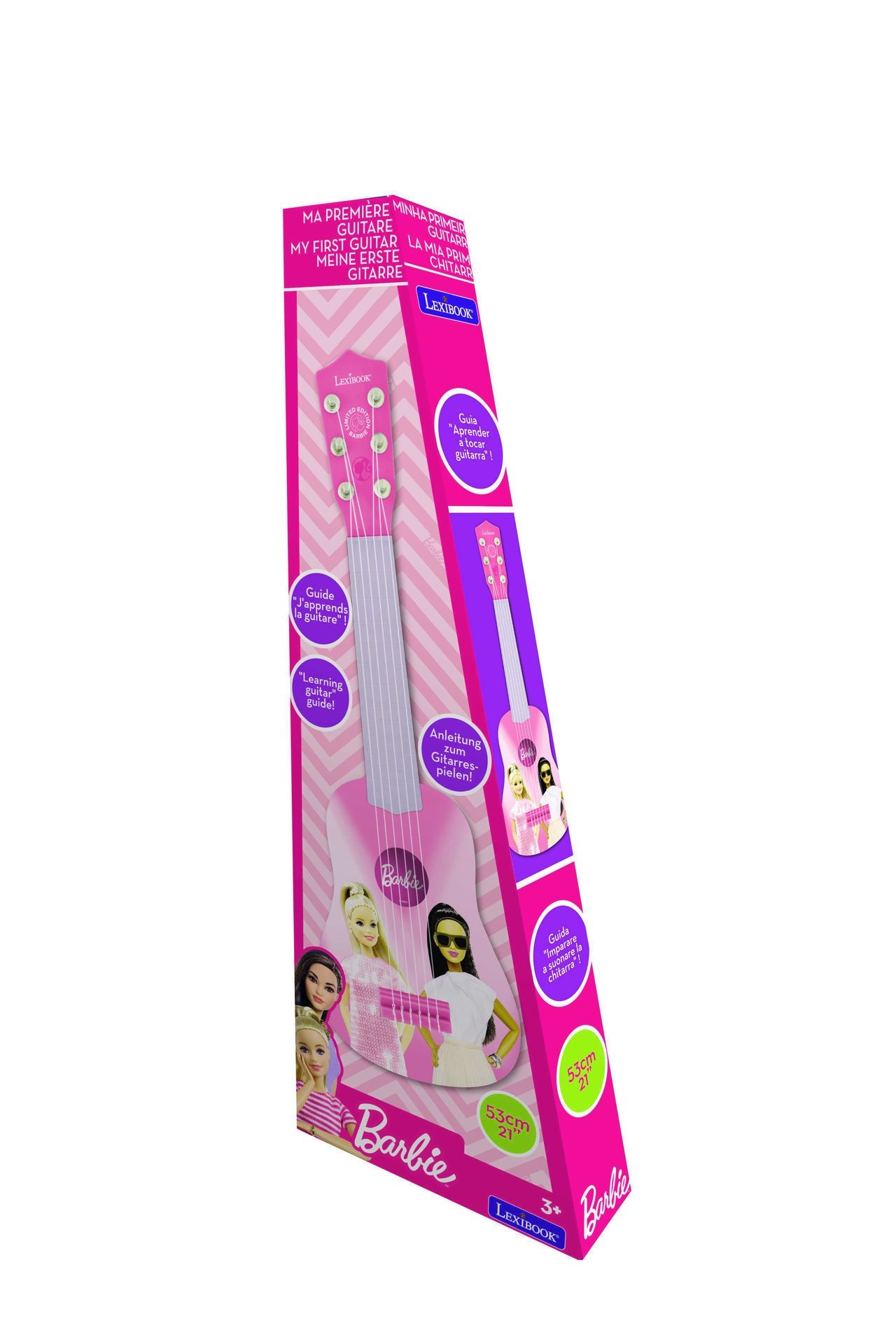 Η πρώτη μου κιθάρα Barbie με 6 νάιλον χορδές, και 53 cm μήκος Lexibook K200BB