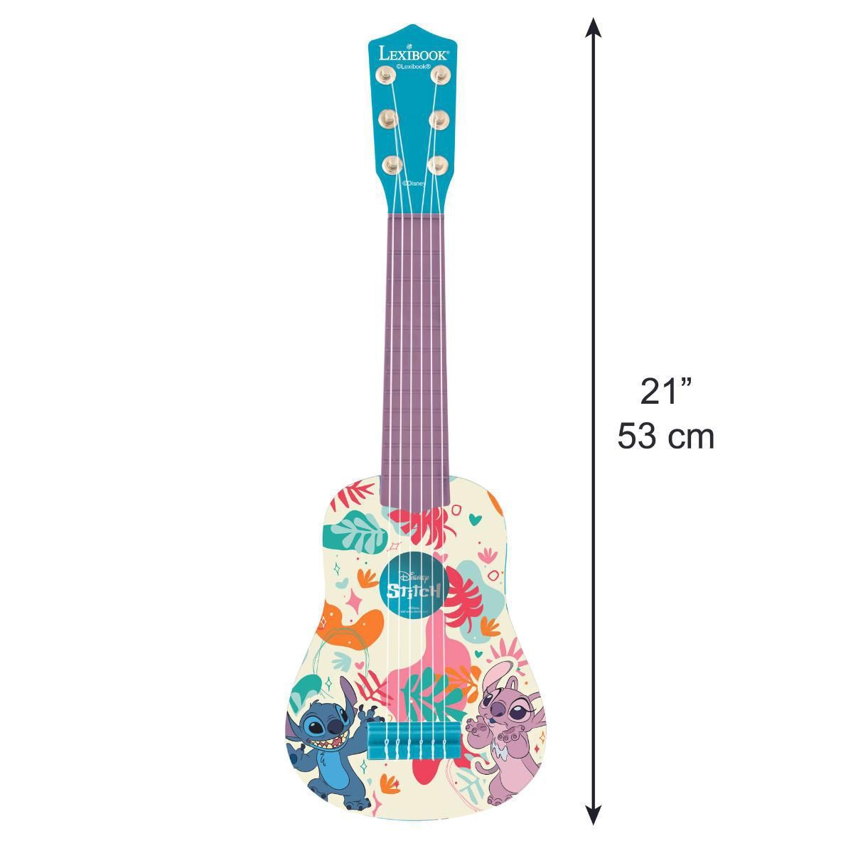 Η πρώτη μου κιθάρα Stitch με 6 νάιλον χορδές, και 53 cm μήκος Lexibook K200D