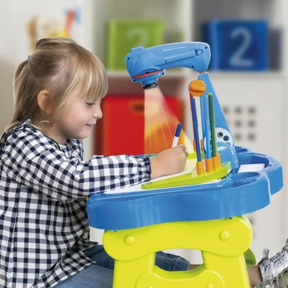 Εκπαιδευτικό Θρανίο με Προτζέκτορα LED Carotina Lisciani 88614 - Σχολή Γραφής & Αλφάβητου