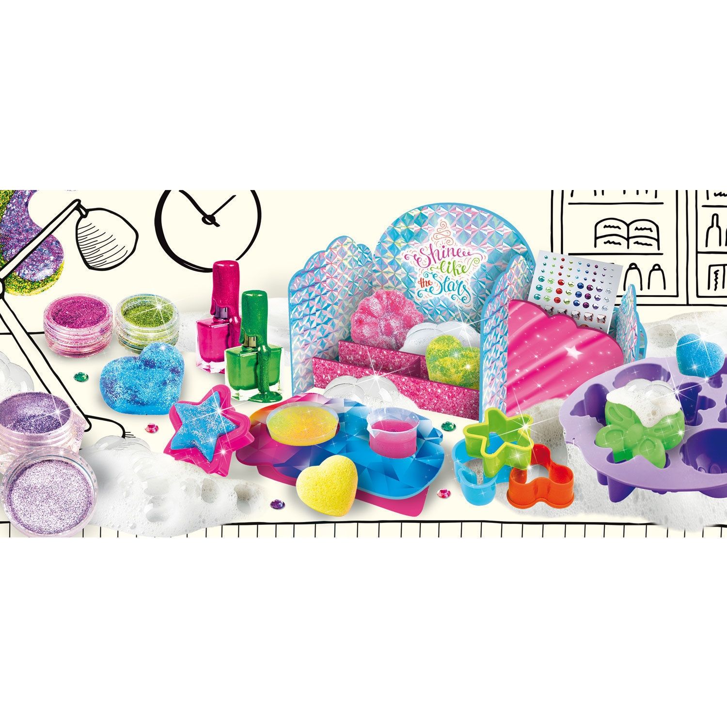 Lisciani I'm A Genius Science - Σούπερ Εργαστήριο Σαπουνιών και Βερνικιών Γκλίτερ 103133