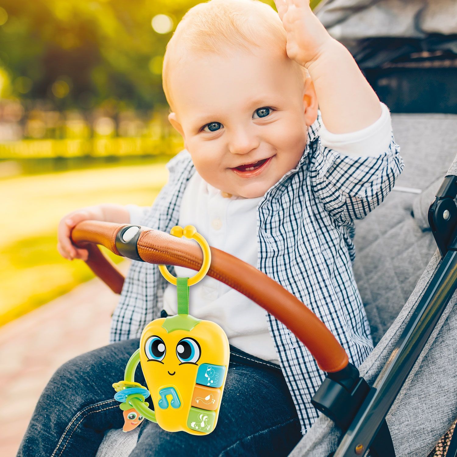 Carotina Baby Pepper (Πιπεριά) - Βρεφική Ηλεκτρονική Κουδουνίστρα με Μελωδίες Lisciani 109883