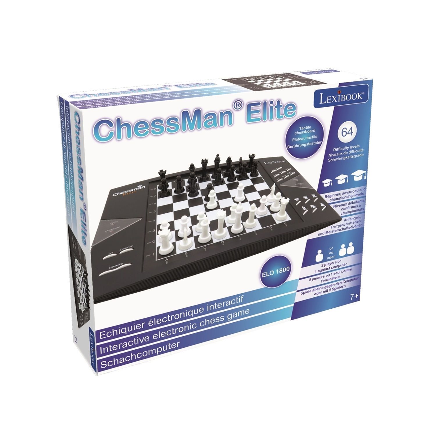 ChessMan® Elite - Ηλεκτρονικό Σκάκι με 64 Επίπεδα Δυσκολίας και LED Ενδείξεις CG1300