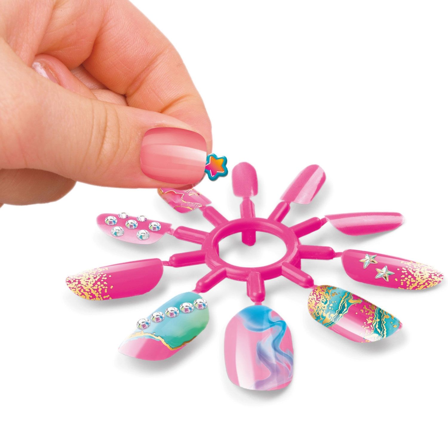 Cra-Z-Art My Look Trendy Nail Expressions - Στούντιο Διακόσμησης Νυχιών με Αυτοκόλλητα & Κρύσταλλα (8+ Ετών) Lexibook CRSS19