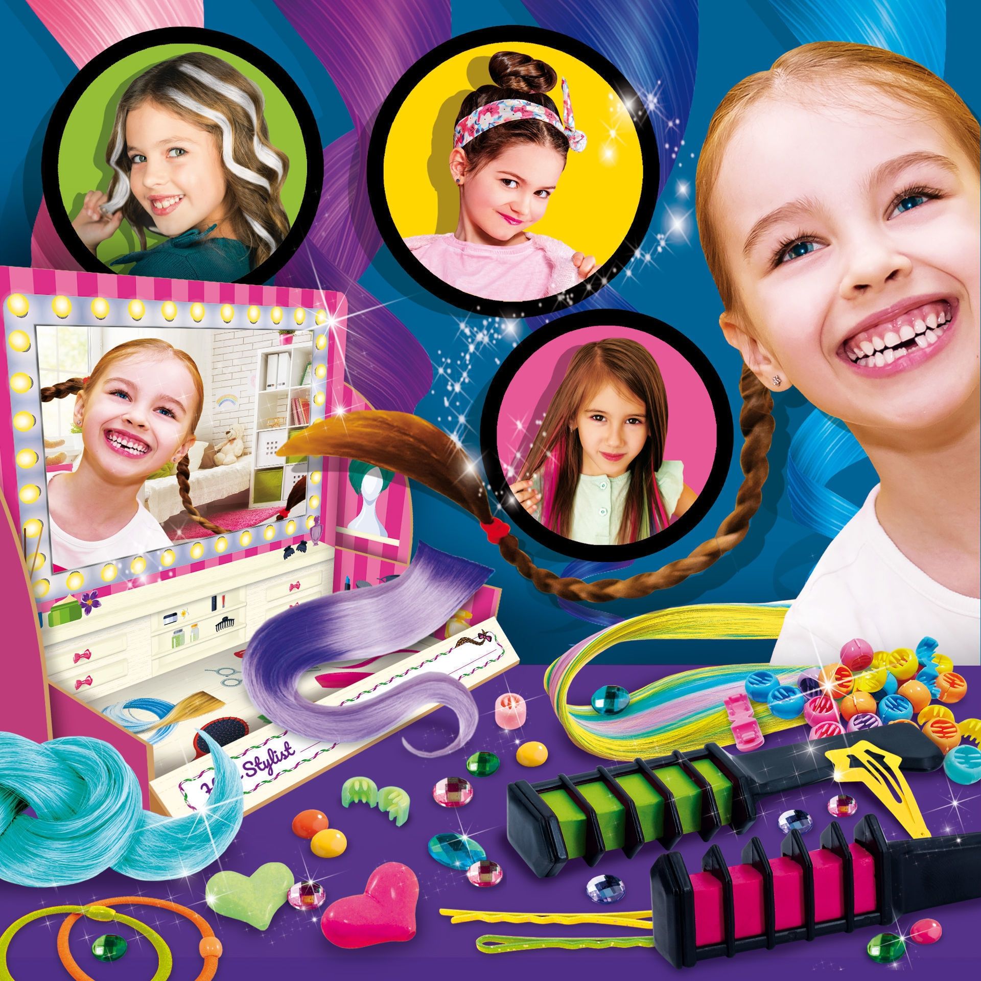 Studio Κομμωτικής - Εκπαιδευτικό Παιχνίδι Hairstyling με Εξτένσιον & Αξεσουάρ Lisciani 97340