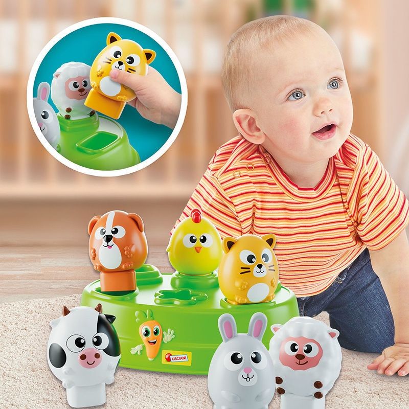 Carotina Baby Edu Shapes - Φάρμα με Ζώα (Παιχνίδι Σχημάτων & Λογικής) Lisciani 109944