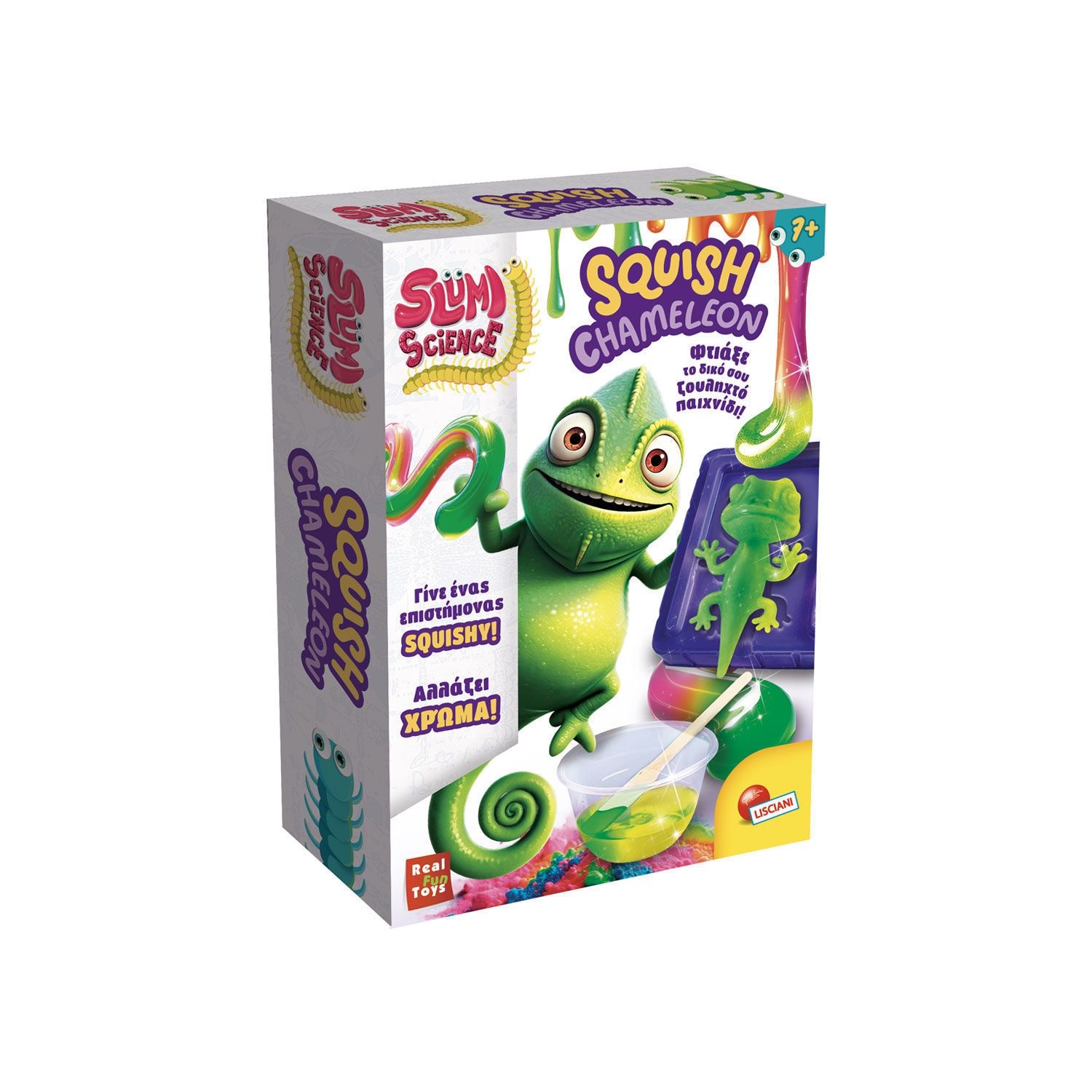 Slumi Science Pocket Squish Chameleon - DIY Χαμαιλέοντας που Αλλάζει Χρώμα με τη Θερμοκρασία 7+ Lisciani 110971