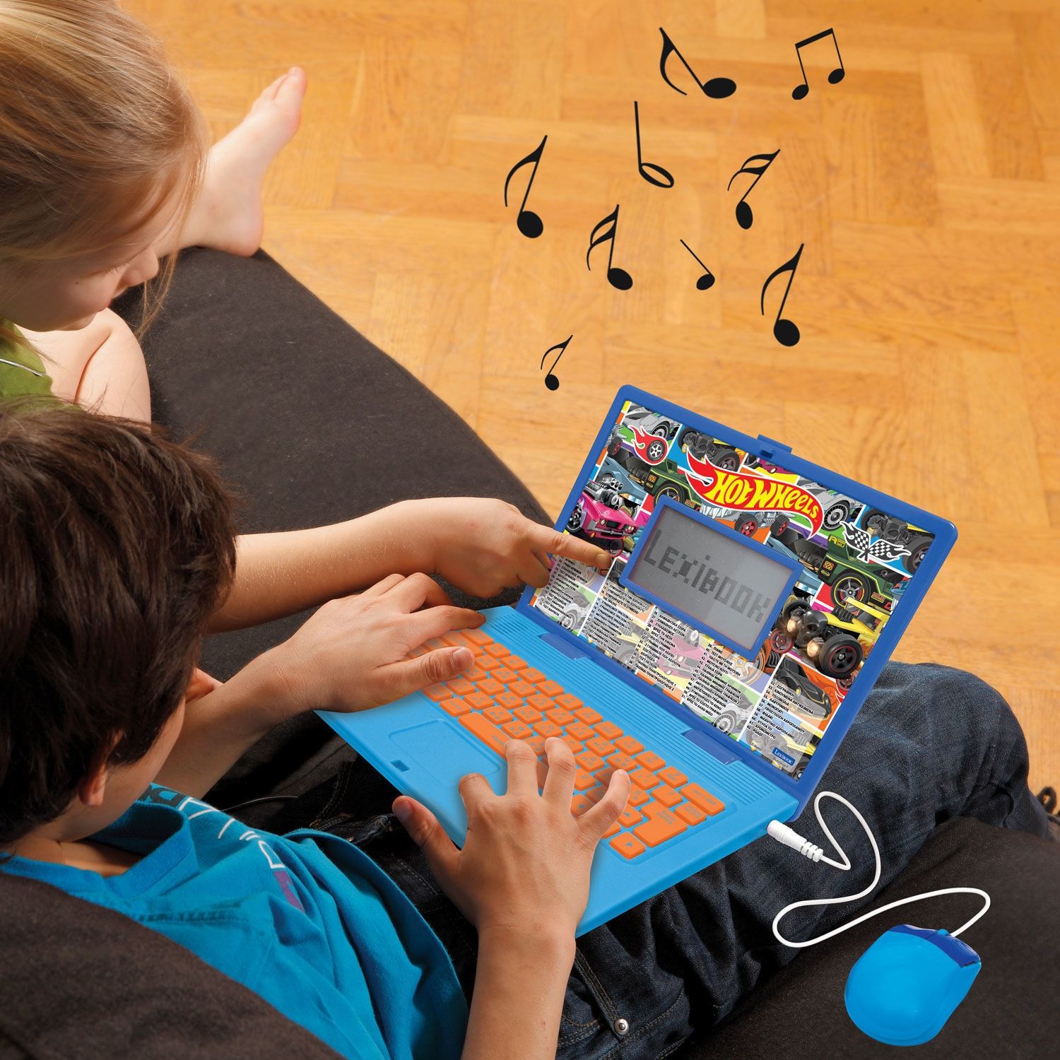 Δίγλωσσο Εκπαιδευτικό Laptop Hot Wheels με Ποντίκι 4+ Ετών - 124 Δραστηριότητες Lexibook JC598HWi8