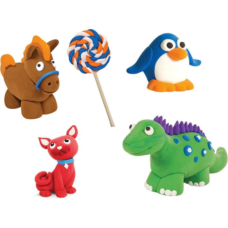 Cra-Z-Art Softee Dough - 5 Δοχεία Μαλακής Πλαστελίνης x 85g - Κλασικά Χρώματα - 2+ Ετών Lexibook CRDOUGH2