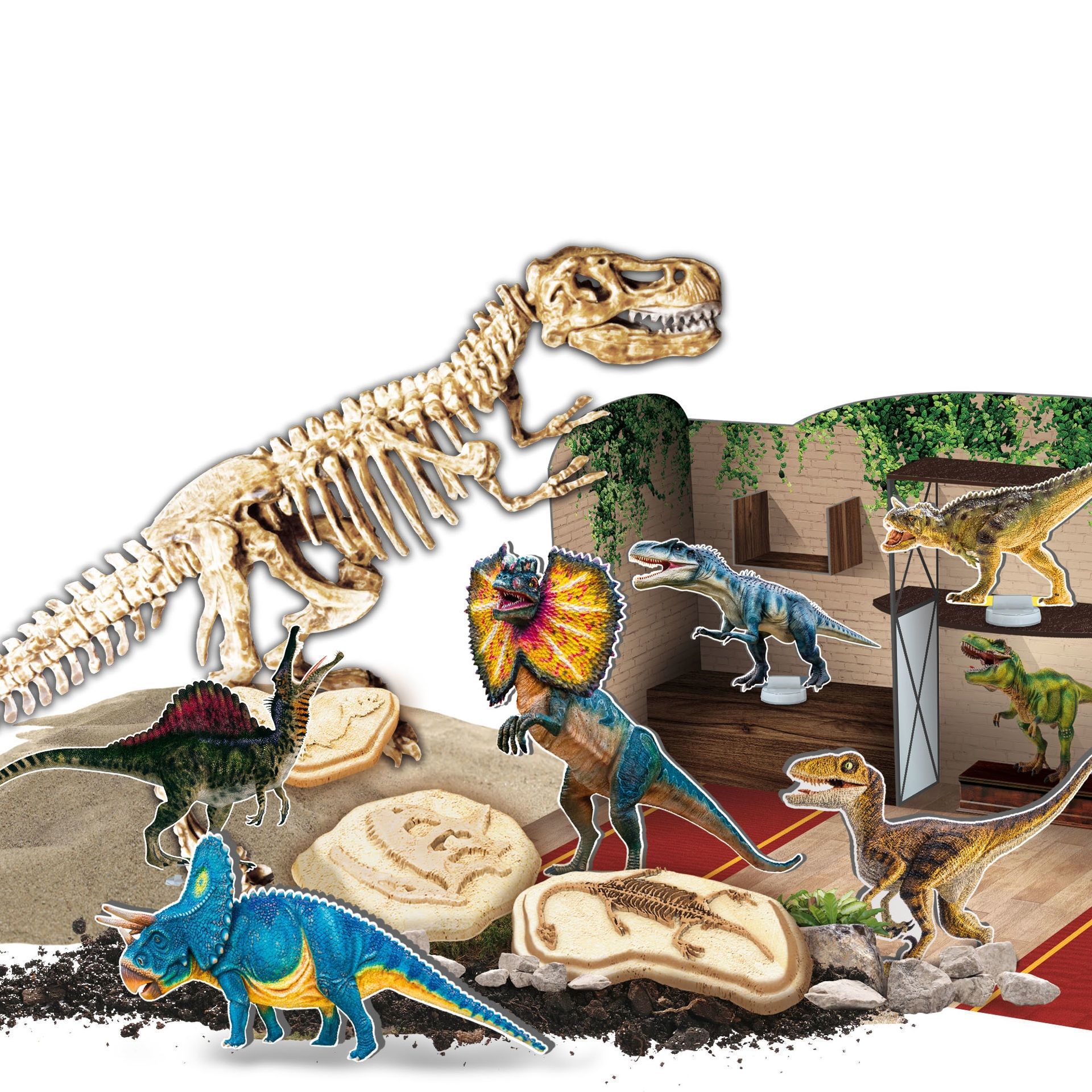 Εργαστήριο Παλαιοντολογίας I'm a Genius 3 σε 1 με Σκελετούς & 3D Μουσείο 7-12 Ετών Lisciani 92383