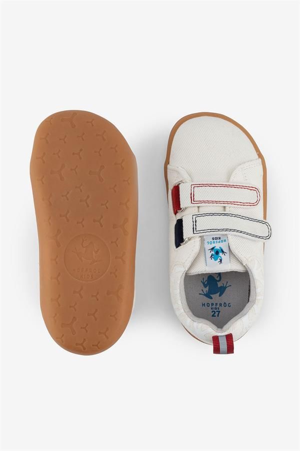 Παιδικά Παπούτσια Recycled Canvas με σκρατς - Εκρού (Μεγέθη 24-32)