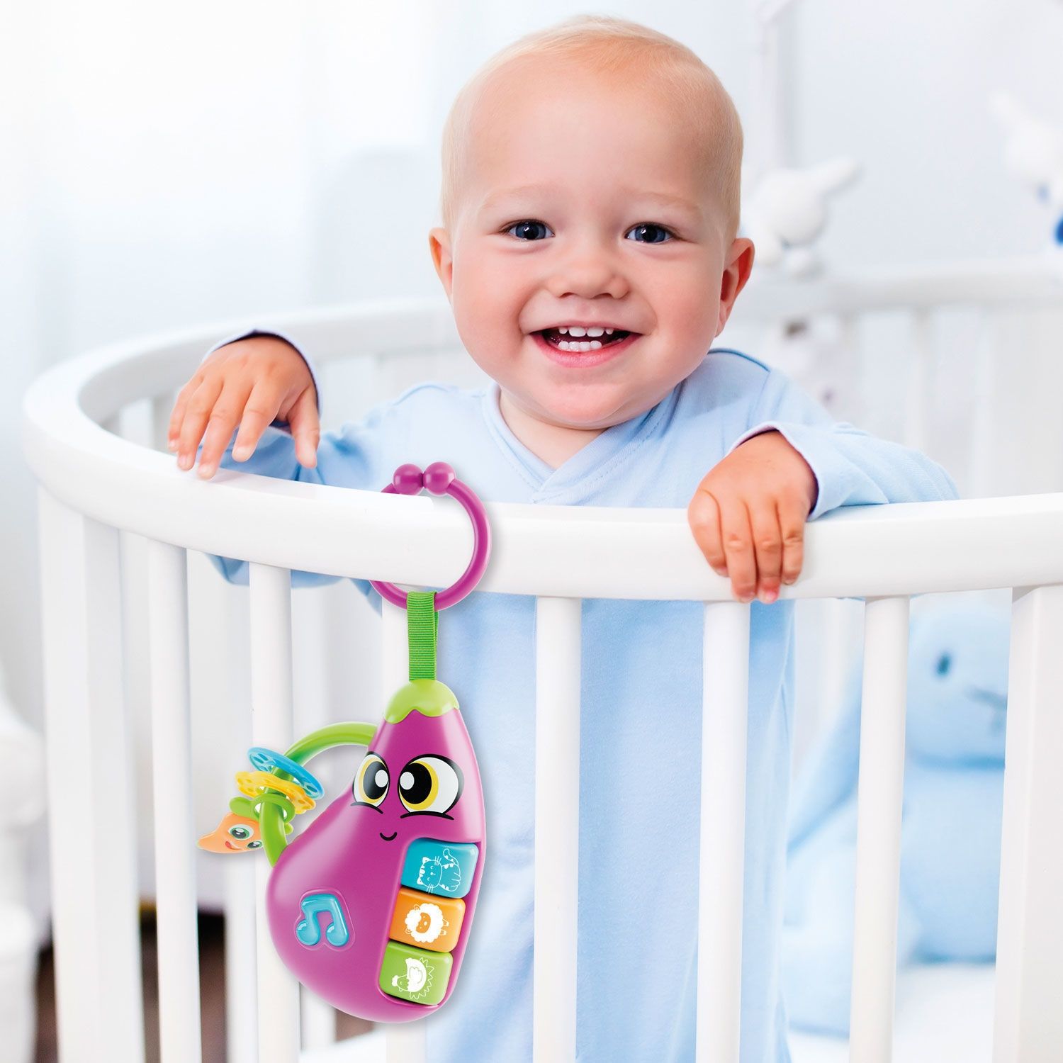 Carotina Baby Eggplant (Μελιτζάνα) - Ηλεκτρονική Κουδουνίστρα με Μελωδίες Lisciani 109890