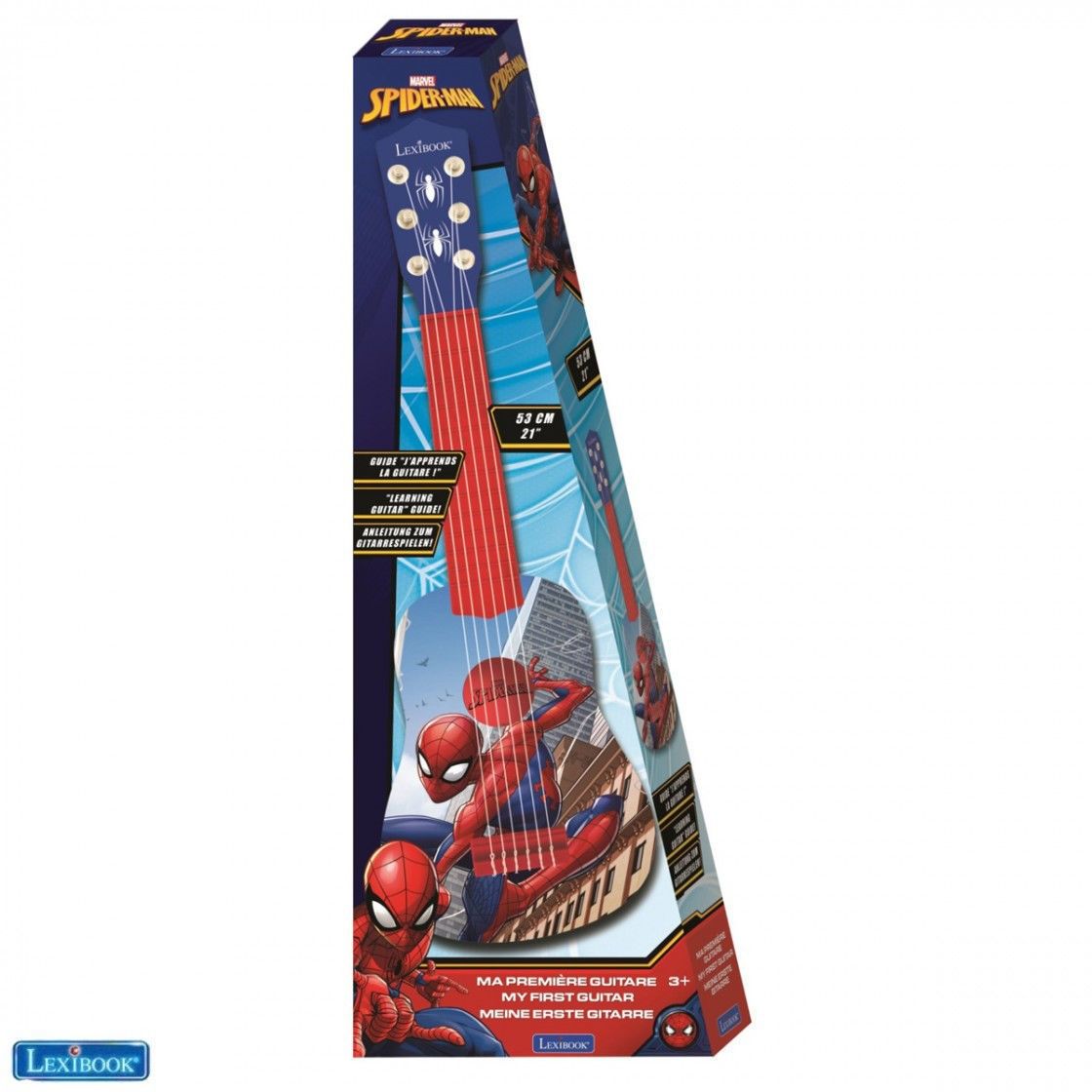 Η πρώτη μου κιθάρα Spiderman με 6 νάιλον χορδές, και 53 cm μήκος Lexibook K200SP