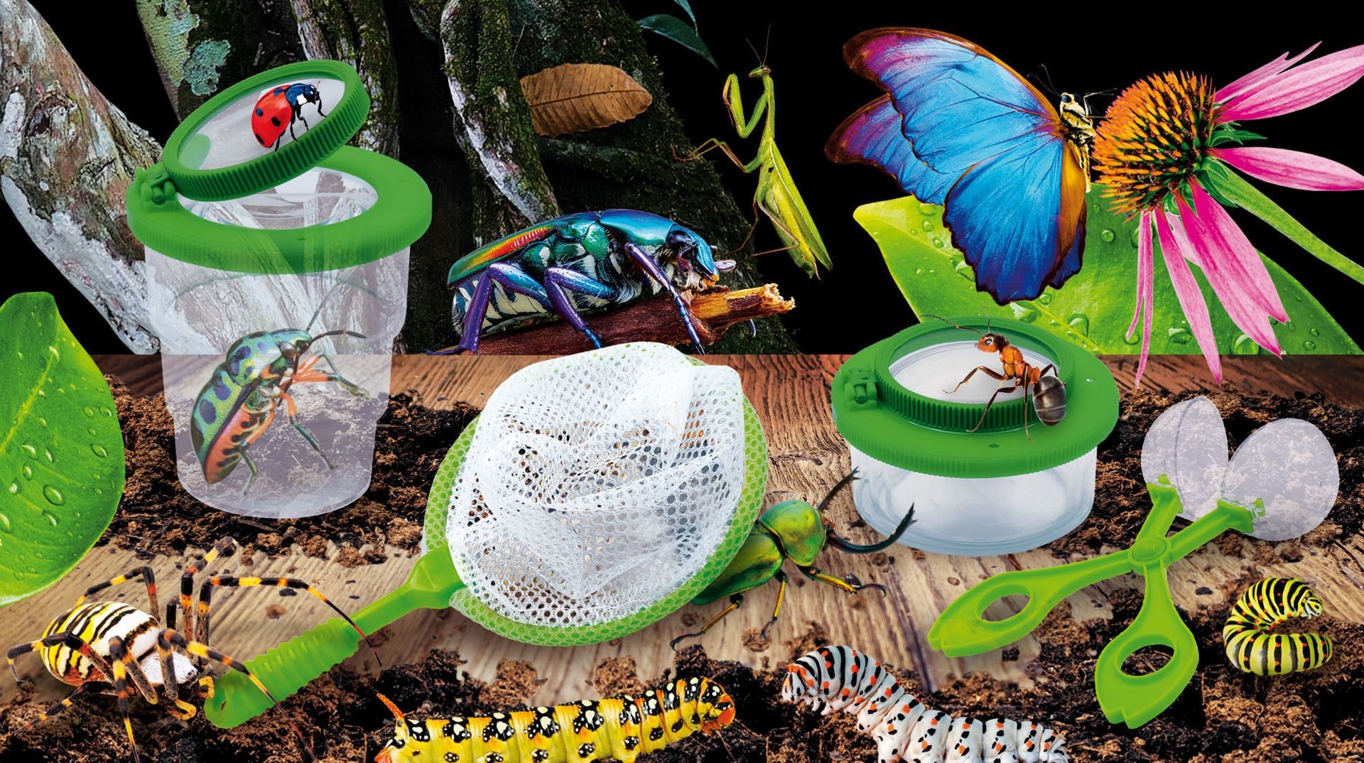 Εργαστήριο Εντόμων Lisciani - Εκπαιδευτικό Σετ με 50+ Πειράματα & Εργαλεία Παρατήρησης 97371