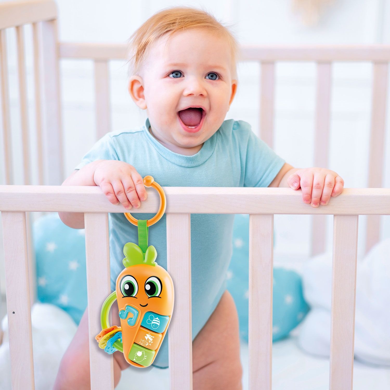 Carotina Baby Carrot (Καρότο) - Ηλεκτρονική Κουδουνίστρα με Ήχους & Φώτα Lisciani 109876