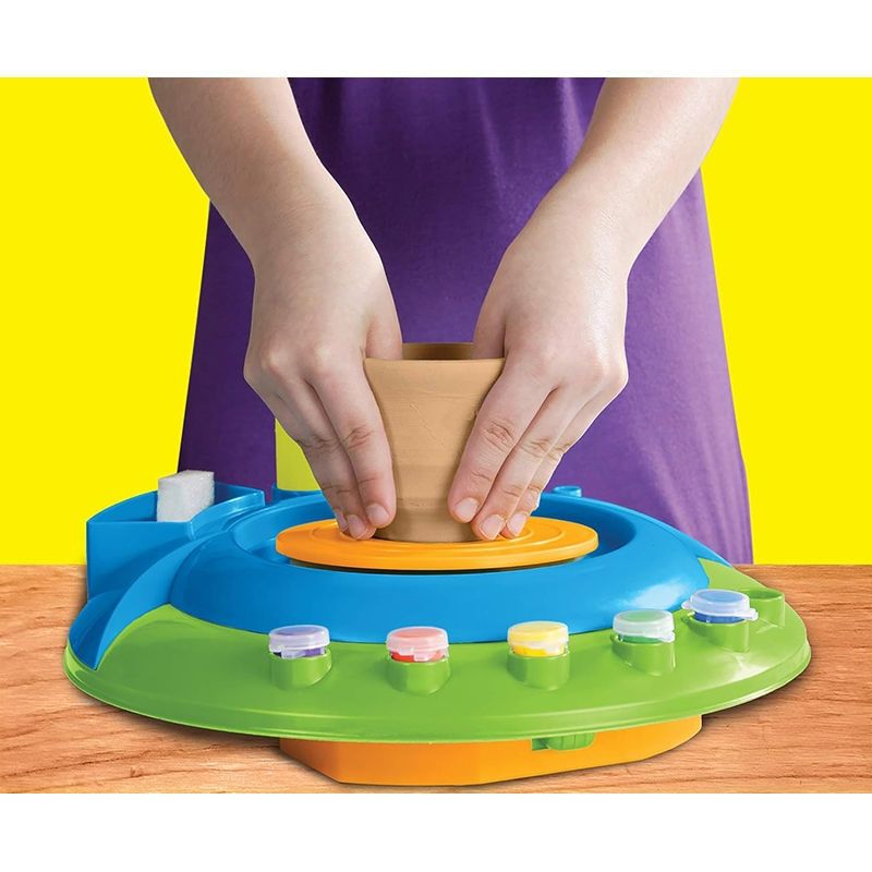 Cra-Z-Art Motorized Pottery Wheel - Ηλεκτρικός Τροχός Κεραμικής με Ποδοδιακόπτη & Αξεσουάρ - 5+ Ετών Lexibook CRPOT1