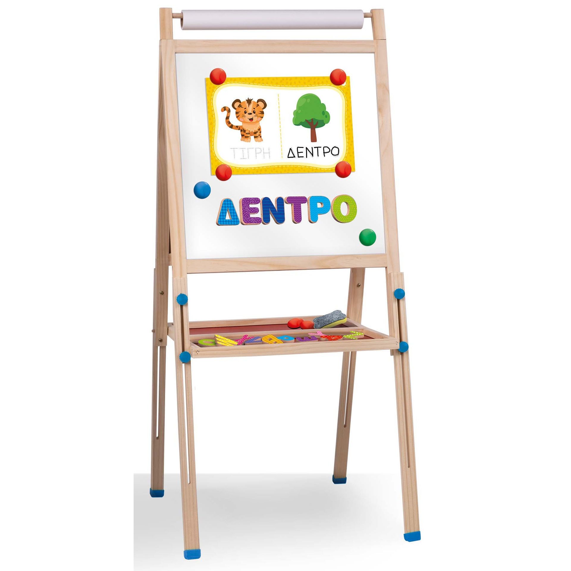 Ο Πρώτος Μου Πίνακας Montessori - Μαγνητικός Ξύλινος Πίνακας με Γράμματα 3-6 Ετών Lisciani 102600