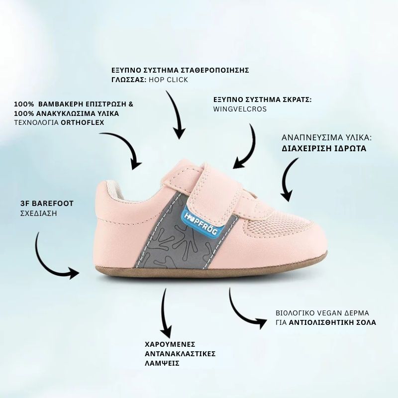 Παιδικά Παπούτσια First Prime - Ροζ (Μεγέθη 17-23)