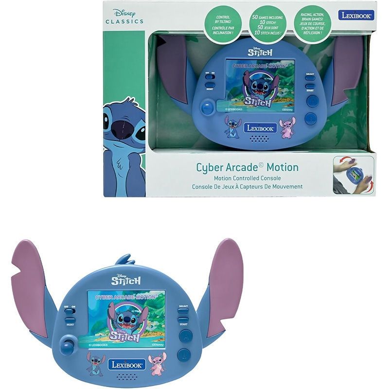 Lexibook Disney Stitch Φορητή Κονσόλα Cyber Arcade - 50 Παιχνίδια με Έγχρωμη LCD Οθόνη 2.5" JL3180D