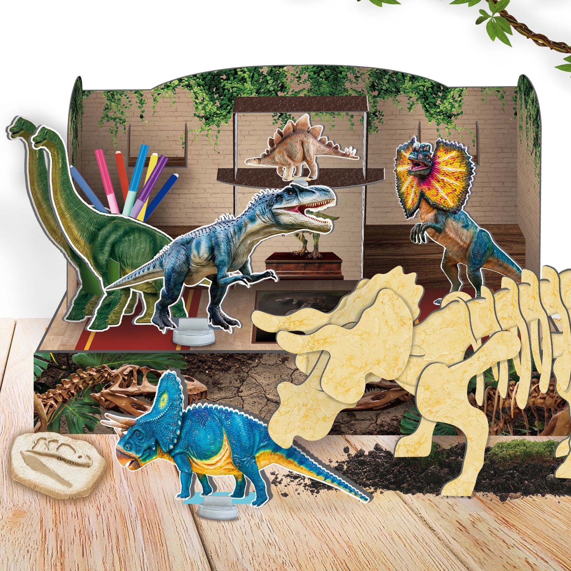 Εργαστήριο Παλαιοντολογίας I'm a Genius 3 σε 1 με Σκελετούς & 3D Μουσείο 7-12 Ετών Lisciani 92383