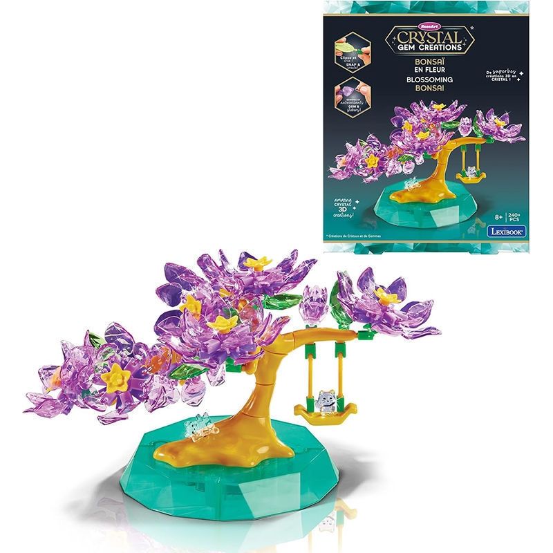 Crystal Gem Blossoming Bonsai - DIY Κρυστάλλινο Δέντρο με Άνθη Κερασιάς - 8+ Ετών Lexibook CRSS58