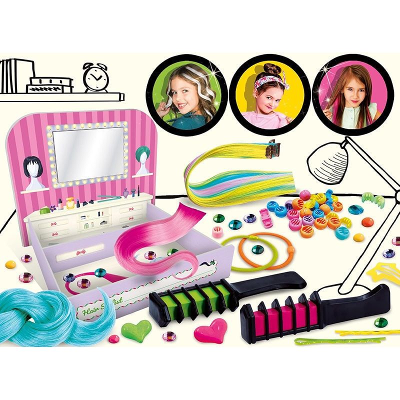 Studio Κομμωτικής - Εκπαιδευτικό Παιχνίδι Hairstyling με Εξτένσιον & Αξεσουάρ Lisciani 97340