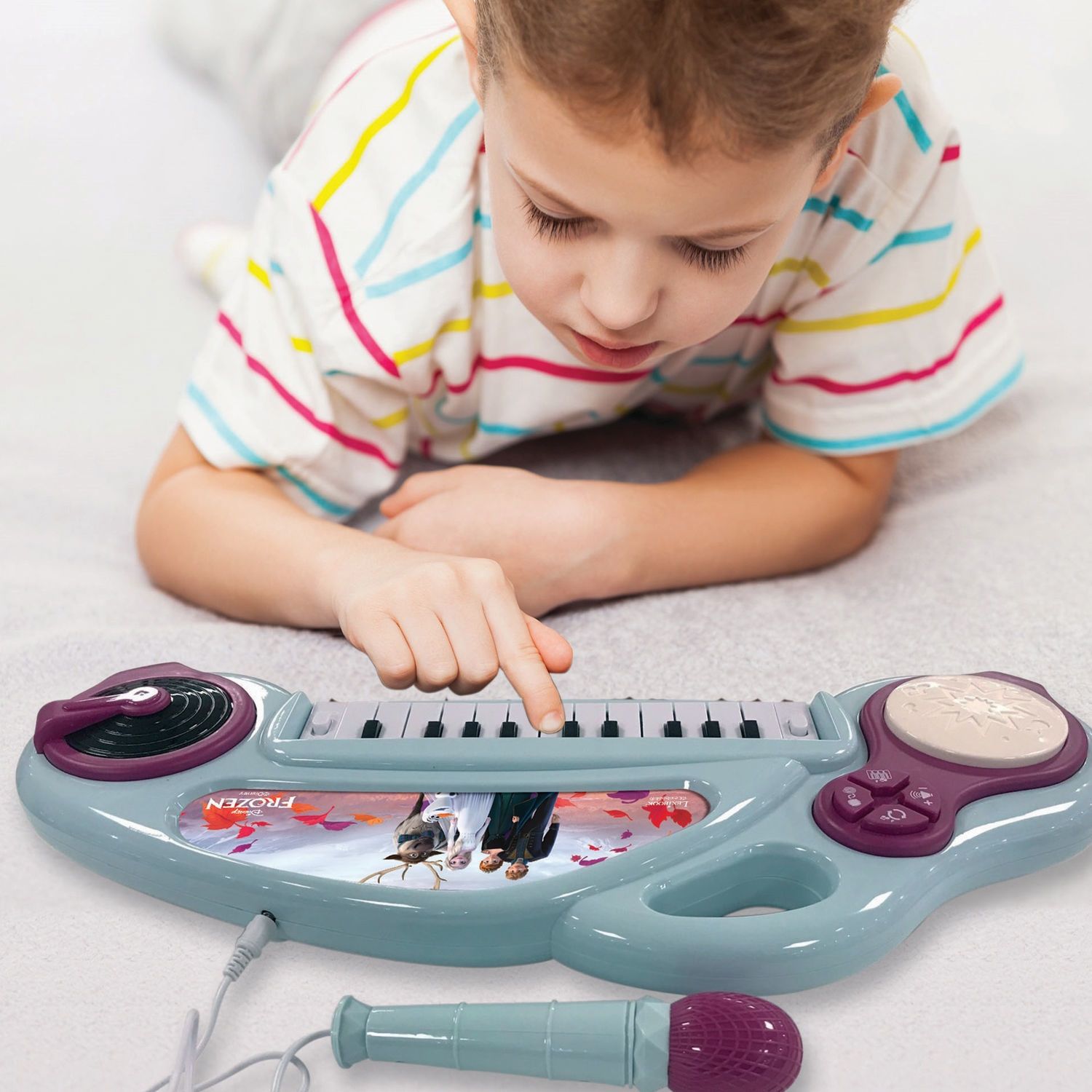 Ηλεκτρονικό αρμόνιο Frozen με φωτάκια και μικρόφωνο Lexibook K704FZ