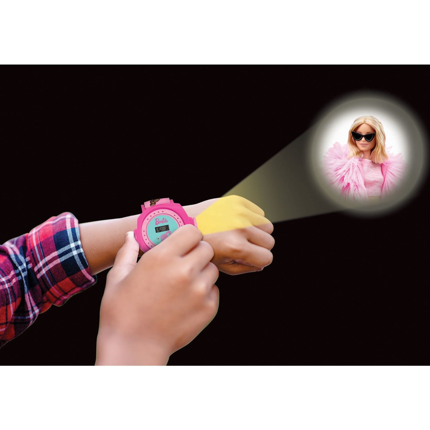 Ψηφιακό Ρολόϊ Χειρός Προτζέκτορας Με 20 Εικόνες Barbie Lexibook DMW050BB