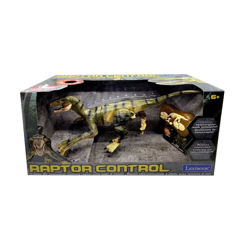 Τηλεκατευθυνόμενος Βελοσιράπτορας με Εφέ Ήχου, Φωτός & Τηλεχειριστήριο DINO01 Lexibook