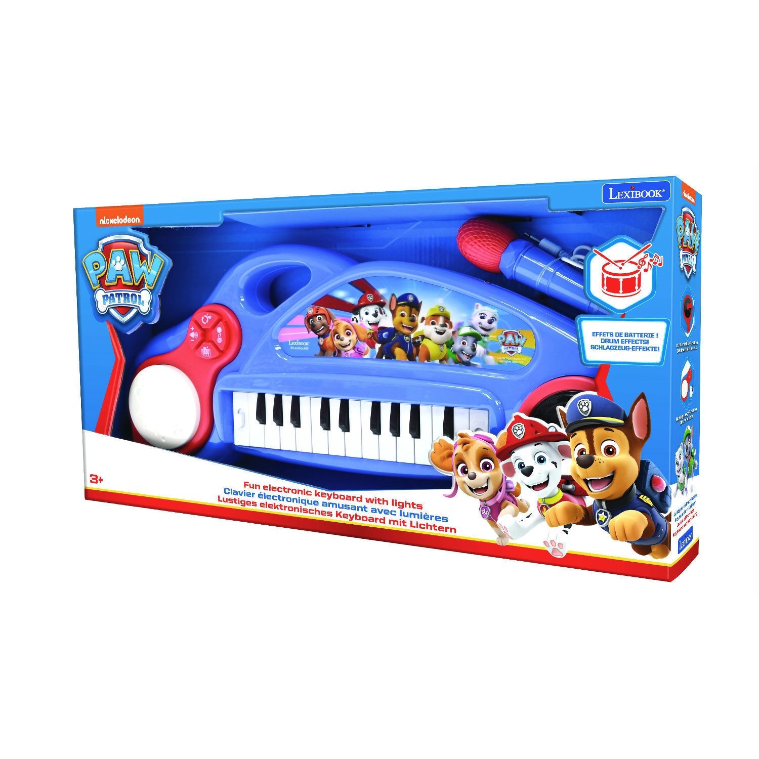 Ηλεκτρονικό αρμόνιο Paw Patrol με φωτάκια και μικρόφωνο Lexibook K704PA